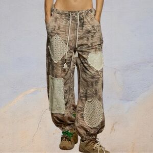POL Camouflage Joggers with Patchwork